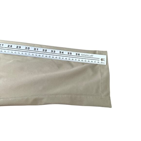 Lululemon ABC Commission Classic Warpstreme Pant Men 34 Beige Pockets Flat Front - Picture 7 of 8